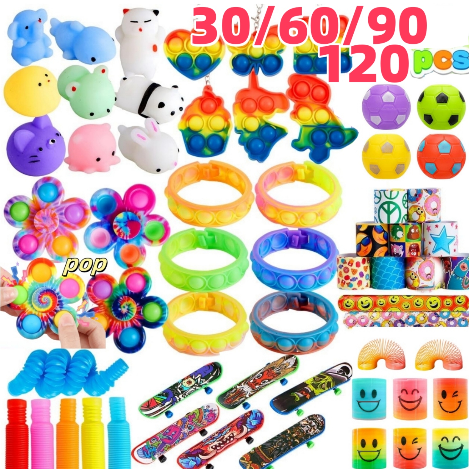 Event Party - Bulk Pack of 30-120 Popular Fidget