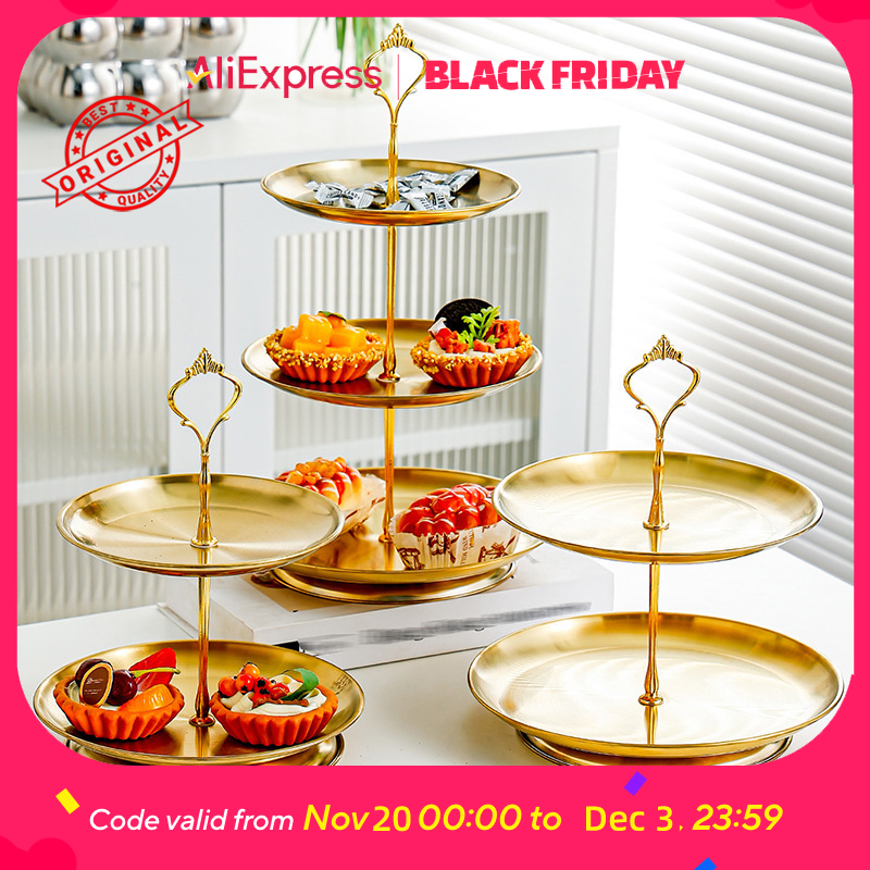 Cupcake Stand Tier - 3 Tier Gold Cake Stand, Elegant