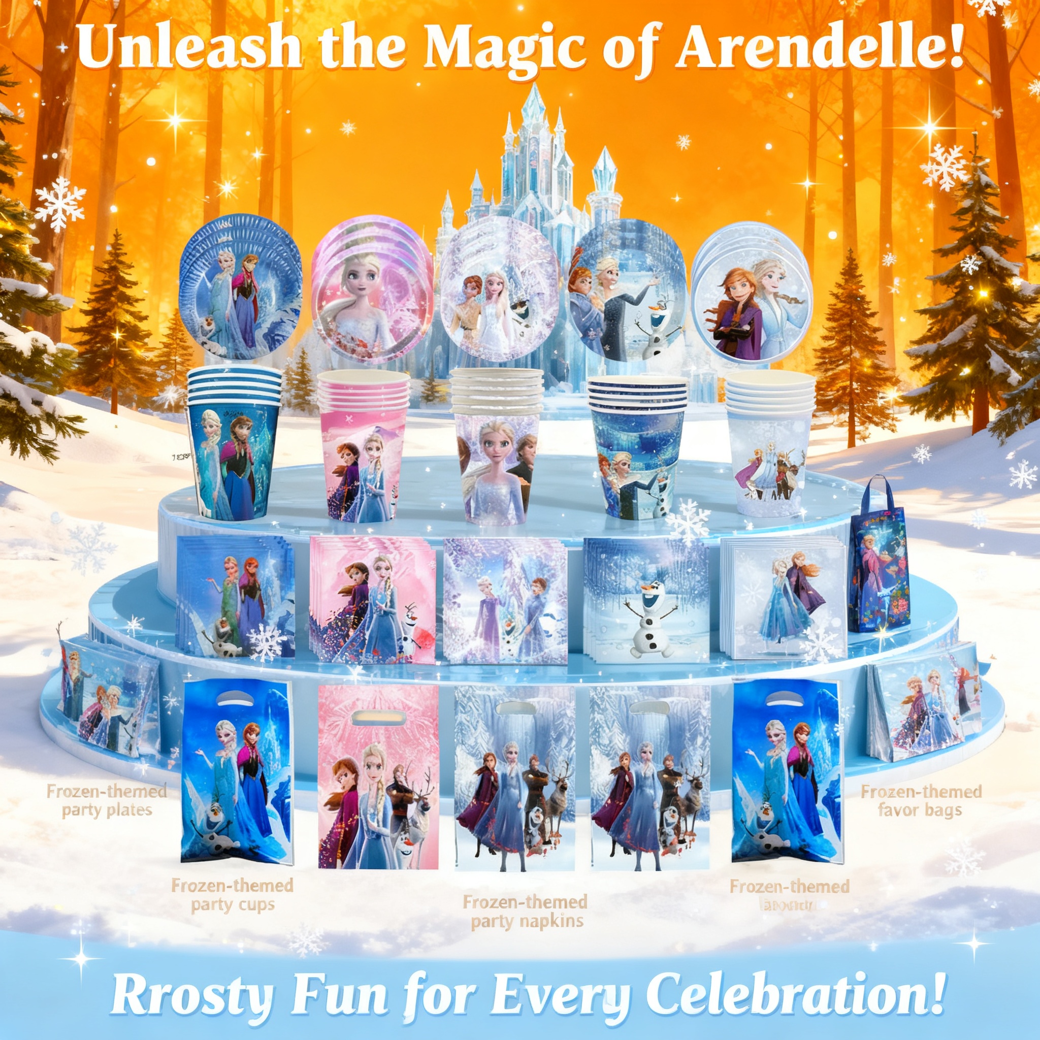 Supply Event - Frozen Elsa Anna Olaf Birthday Party