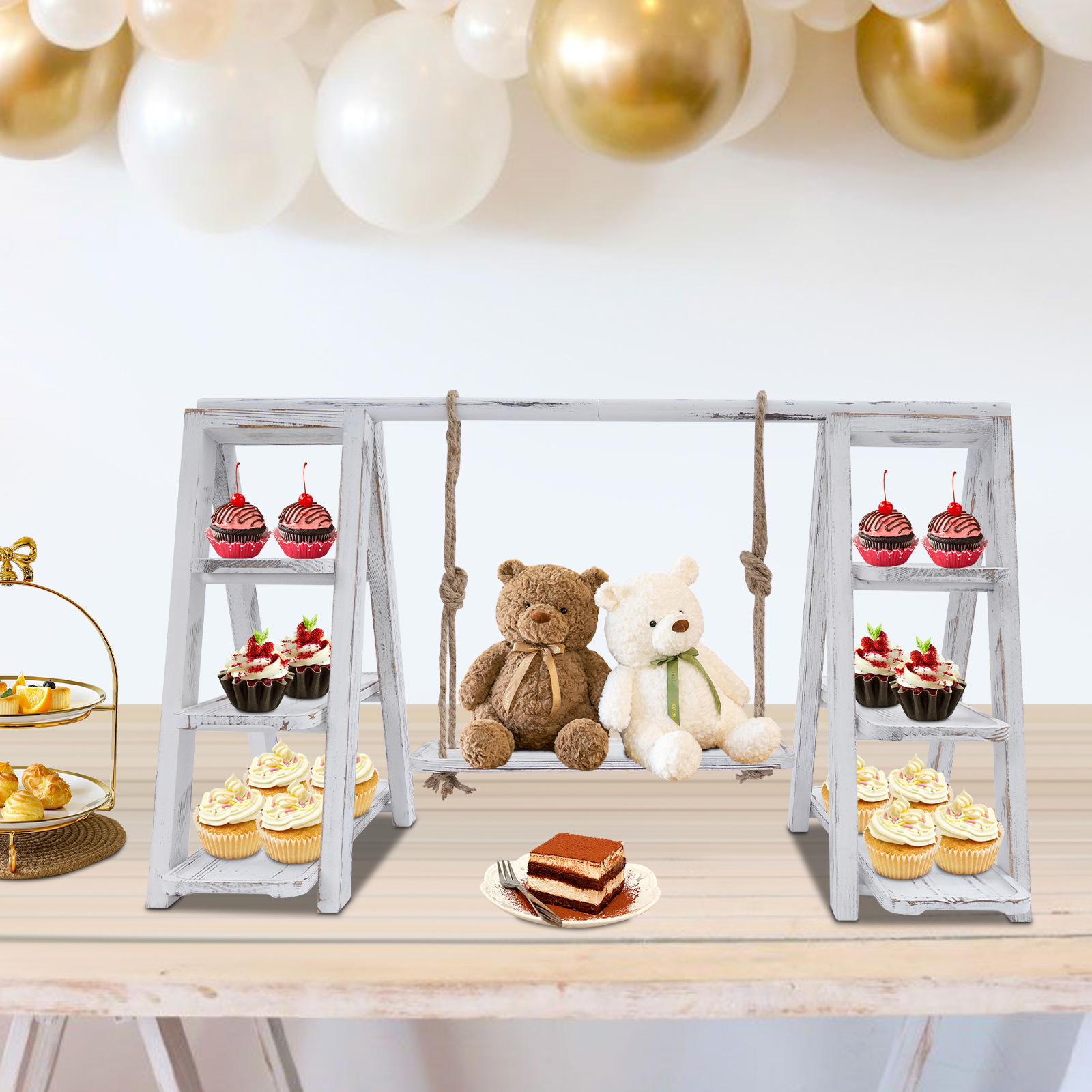 3-Tier A-Shape Cupcake Stand W - Cupcake Stand Tier ulasan dan harga