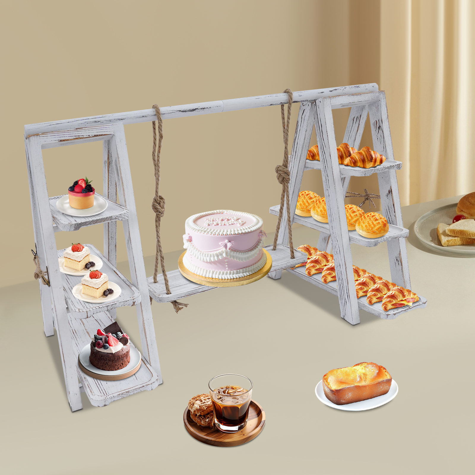 3-Tier A-Shape Cupcake Stand W - Cupcake Stand Tier ulasan dan harga