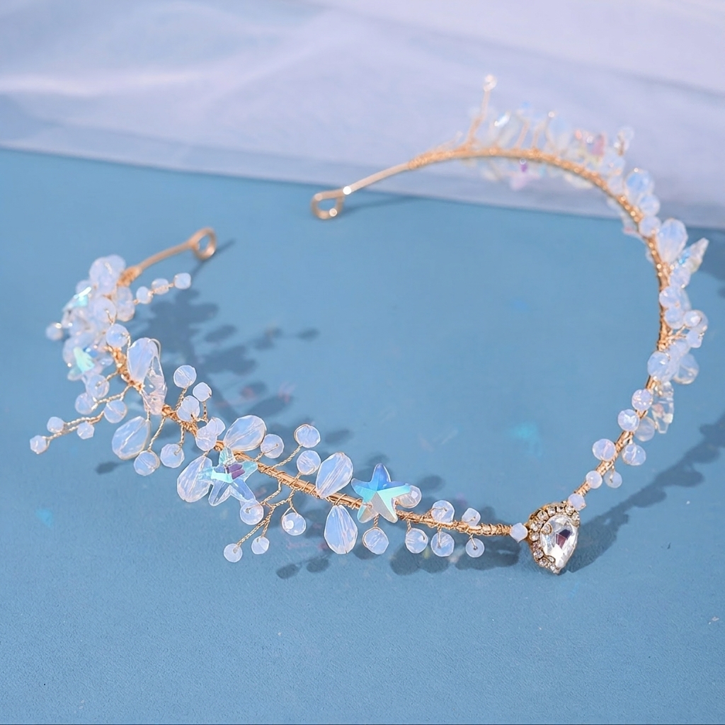 Bridal Hairband Triangular Cry - Event Party ulasan dan harga