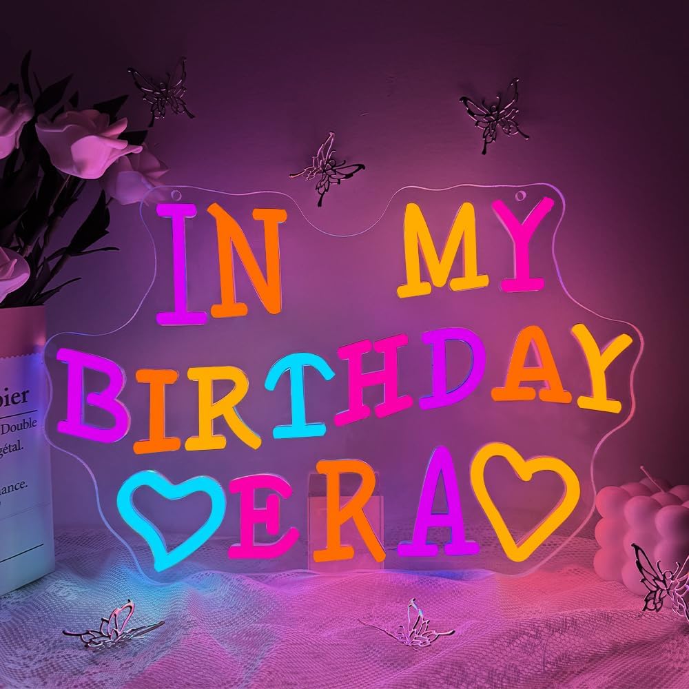 Happy Birthday Neon Sign USB P - Neon Sign Party ulasan dan harga