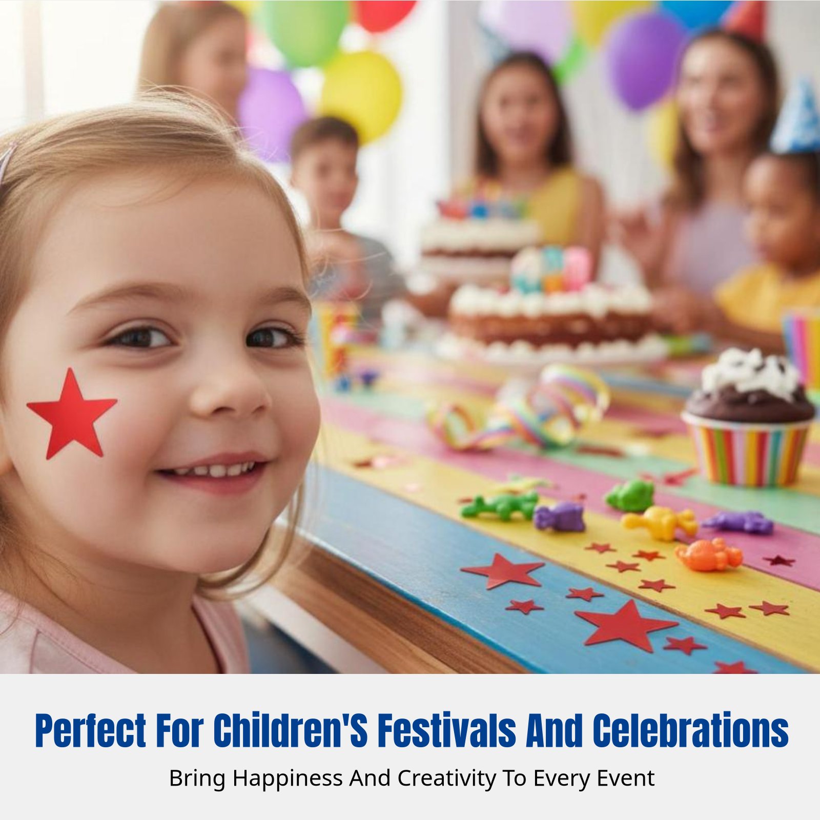Celestial Sparkle Face Sticker - Event & Party Supply ulasan dan harga