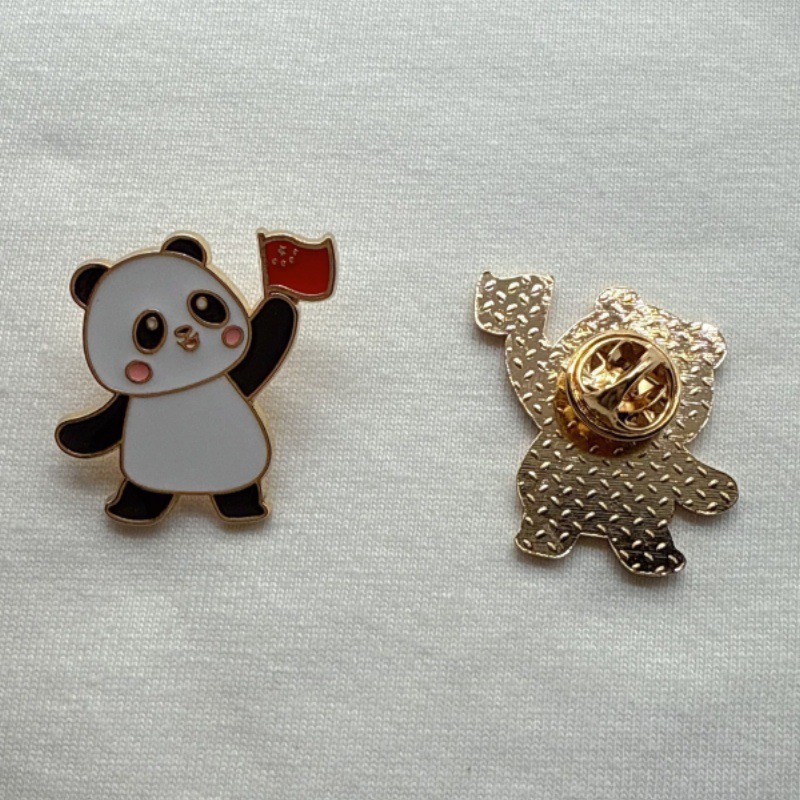6pcs Cartoon China Panda Badge - Event Party ulasan dan harga
