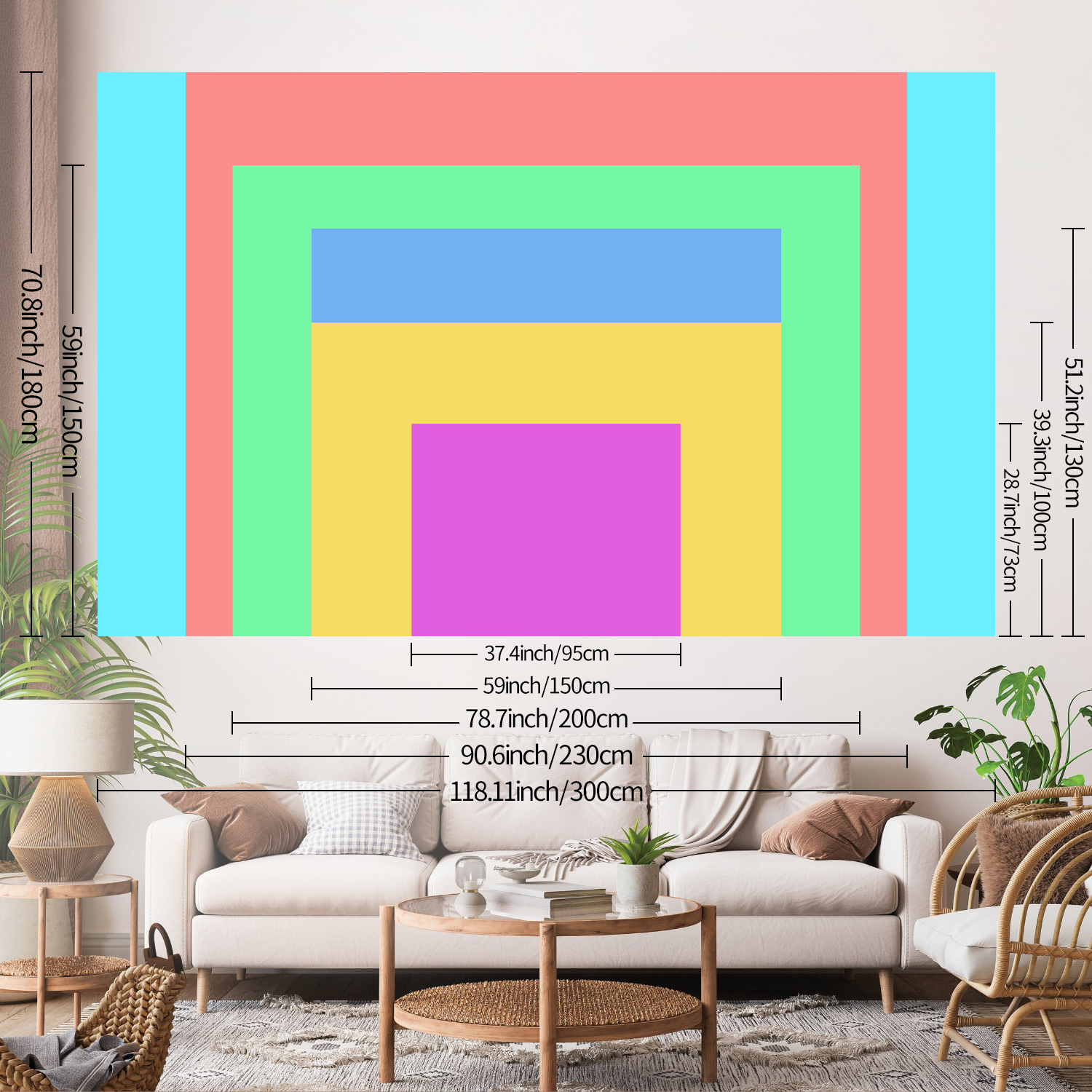 1pc Customized tapestries, cus - Event Party ulasan dan harga