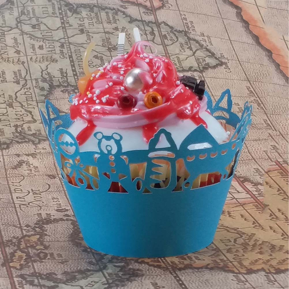 50pcs Carriage Cut Cupcake Wra - Plastic Cup 50Pcs ulasan dan harga