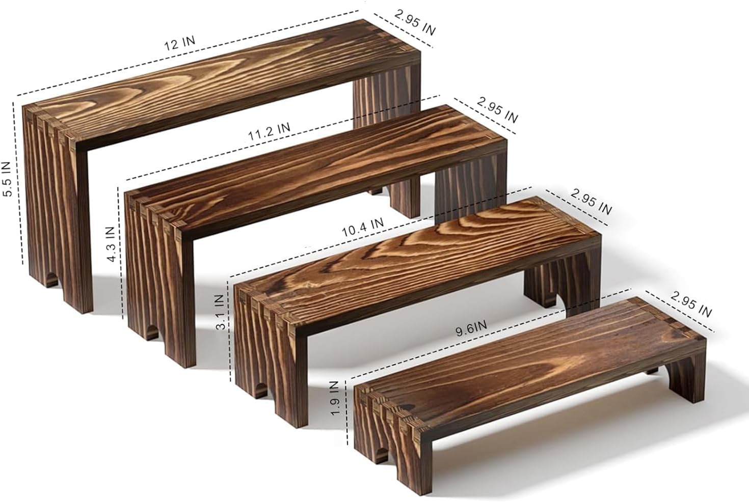 2 Tier Wooden Cupcake Stand Se - Cupcake Stand Tier ulasan dan harga