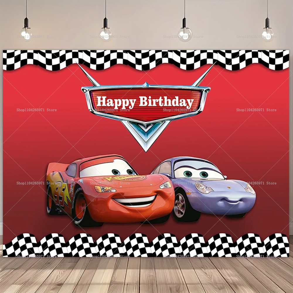 Movie Cars Theme Backdrop For  - Party Event Supplier ulasan dan harga
