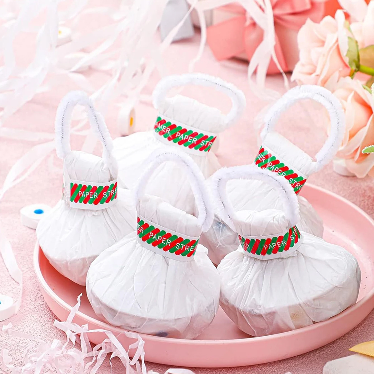 10Pcs Romantic White Hand-Thro - Confetti Cannon Tube ulasan dan harga