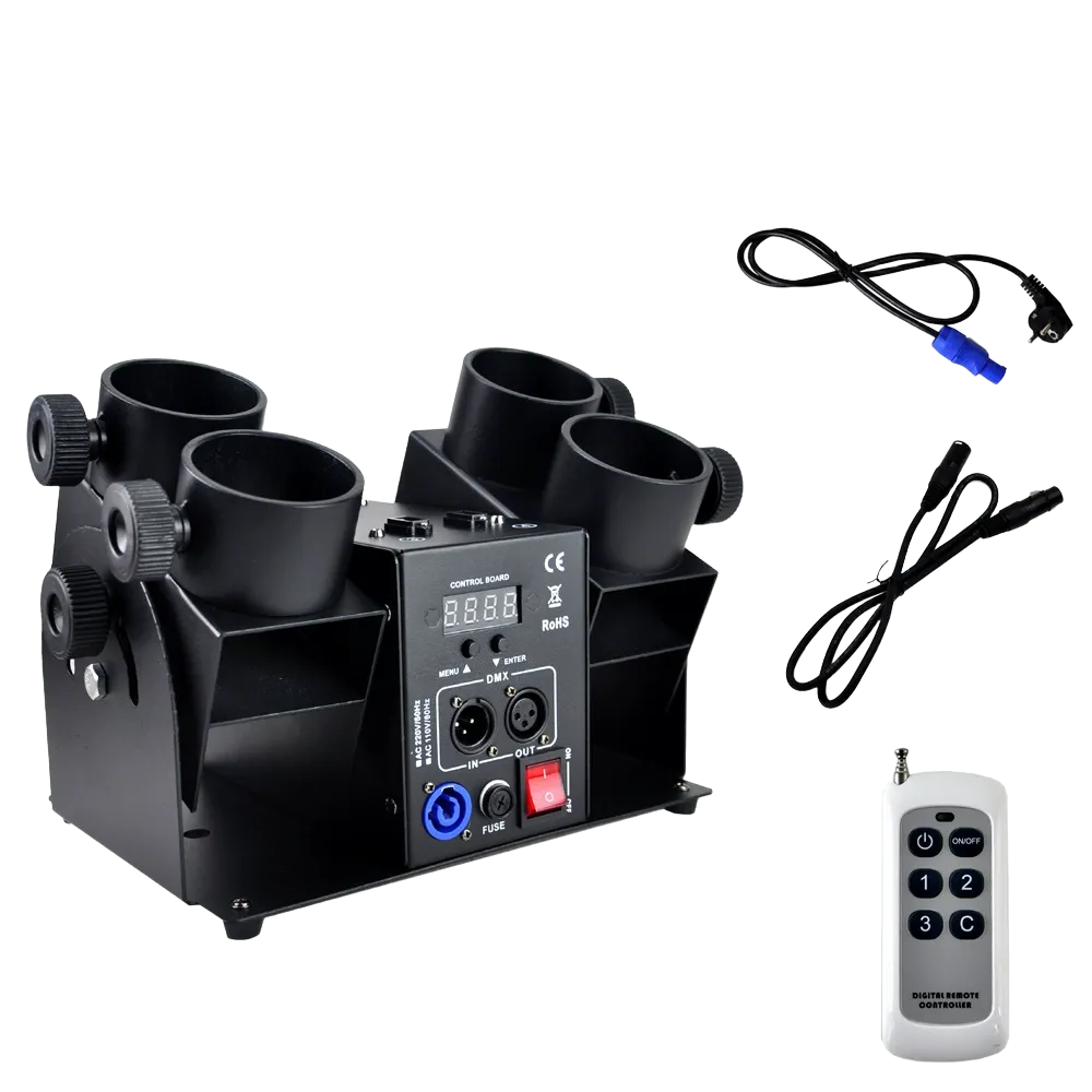 4 Heads Electronic Confetti La - Confetti Cannon Tube ulasan dan harga