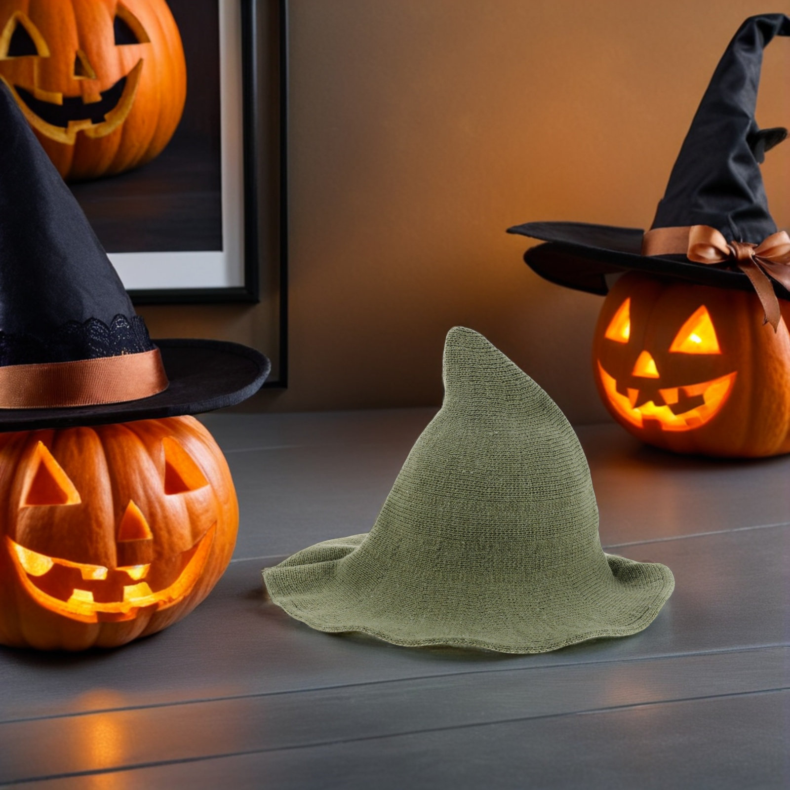 Halloween Witch Hat Wool Blend - Party Hat Cone ulasan dan harga