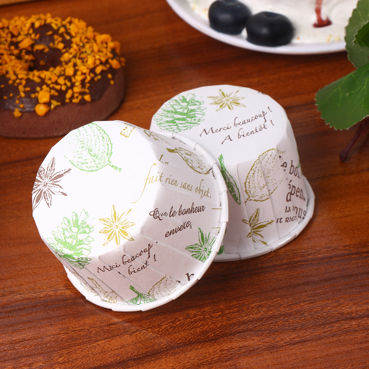 50Pcs Premium Cake Mold Paper  - Plastic Cup 50Pcs ulasan dan harga