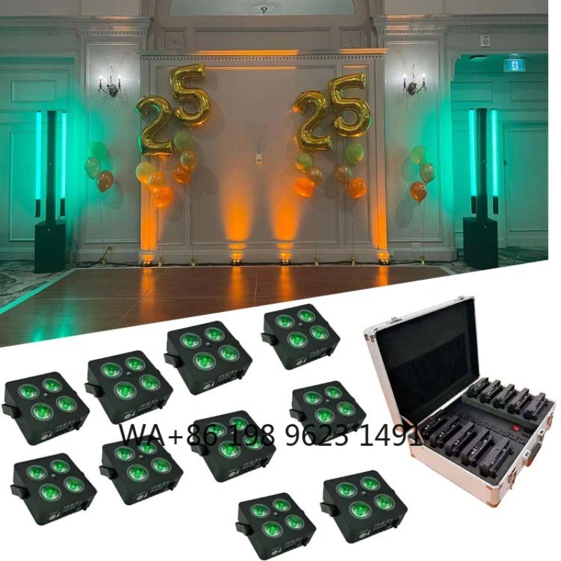 4X18W Flat Mini LED Par Light  - Event Party Dj ulasan dan harga