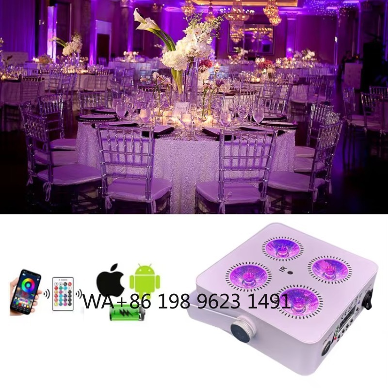 4X18W Flat Mini LED Par Light  - Event Party Dj ulasan dan harga