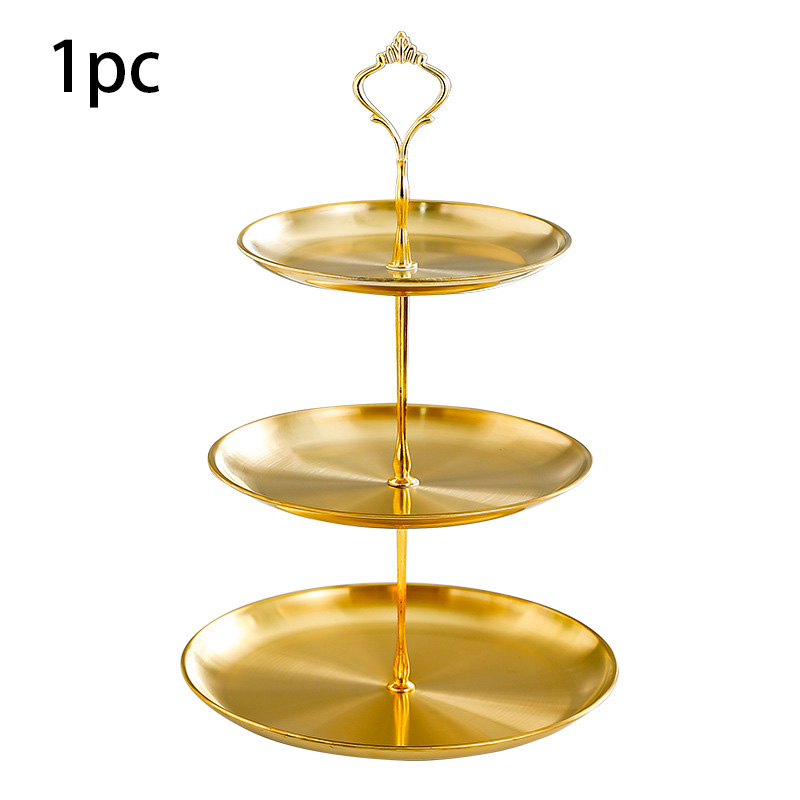 3 Tier Gold Cake Stand, Elegan - Cupcake Stand Tier ulasan dan harga