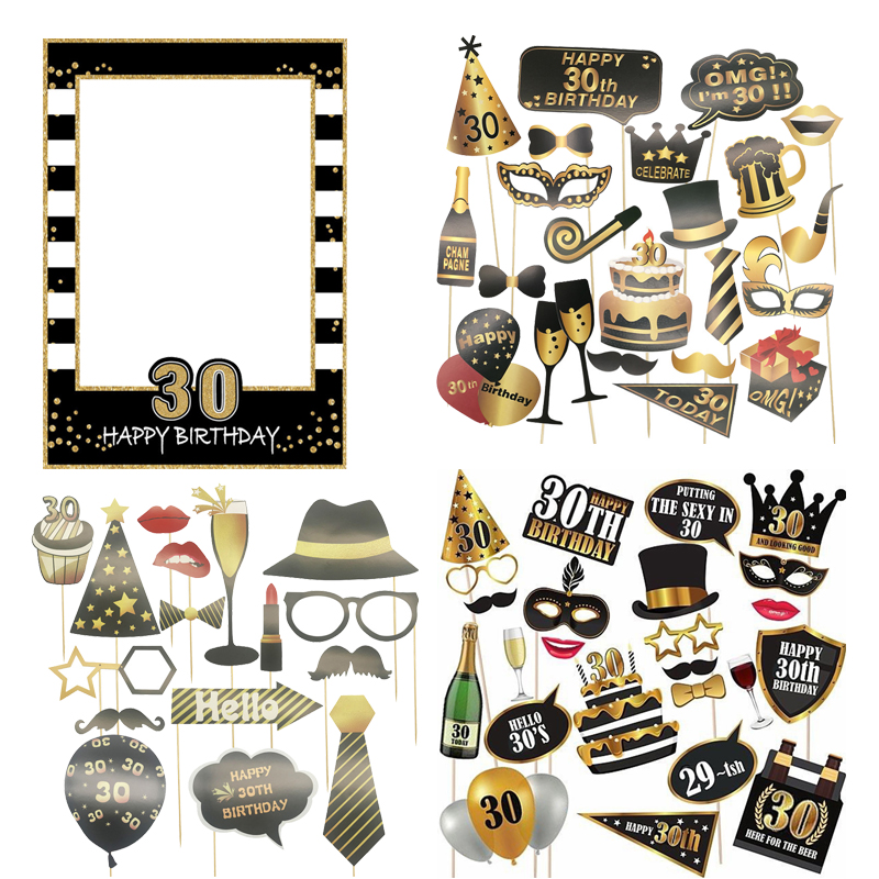 30 40 50 60 Birthday Photo Boo - Photo Booth Frame ulasan dan harga