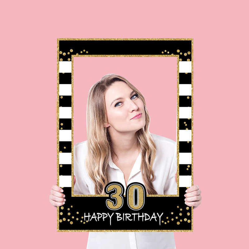 30 40 50 60 Birthday Photo Boo - Photo Booth Frame ulasan dan harga