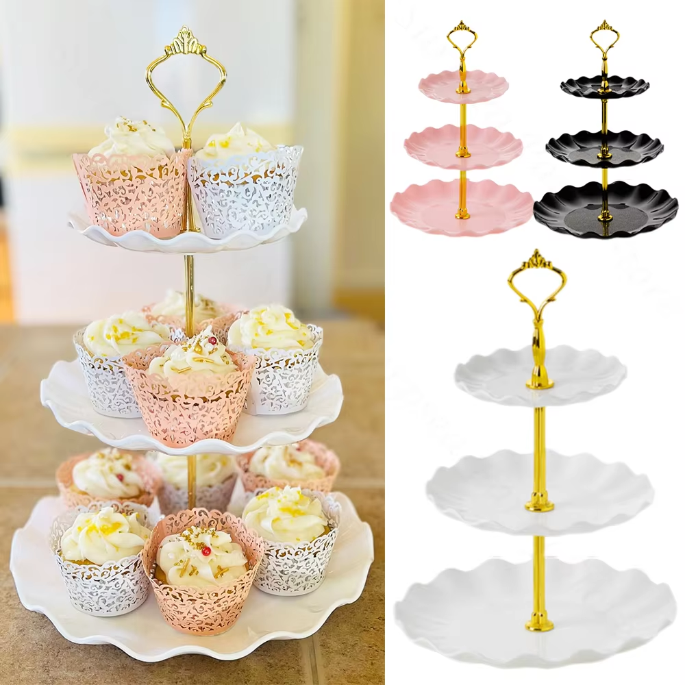3 Tier Dessert Cupcake Stand W - Cupcake Stand Tier ulasan dan harga