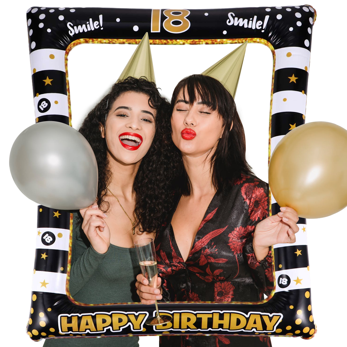 Birthday Party Supplies 18 Bal - Photo Booth Frame ulasan dan harga