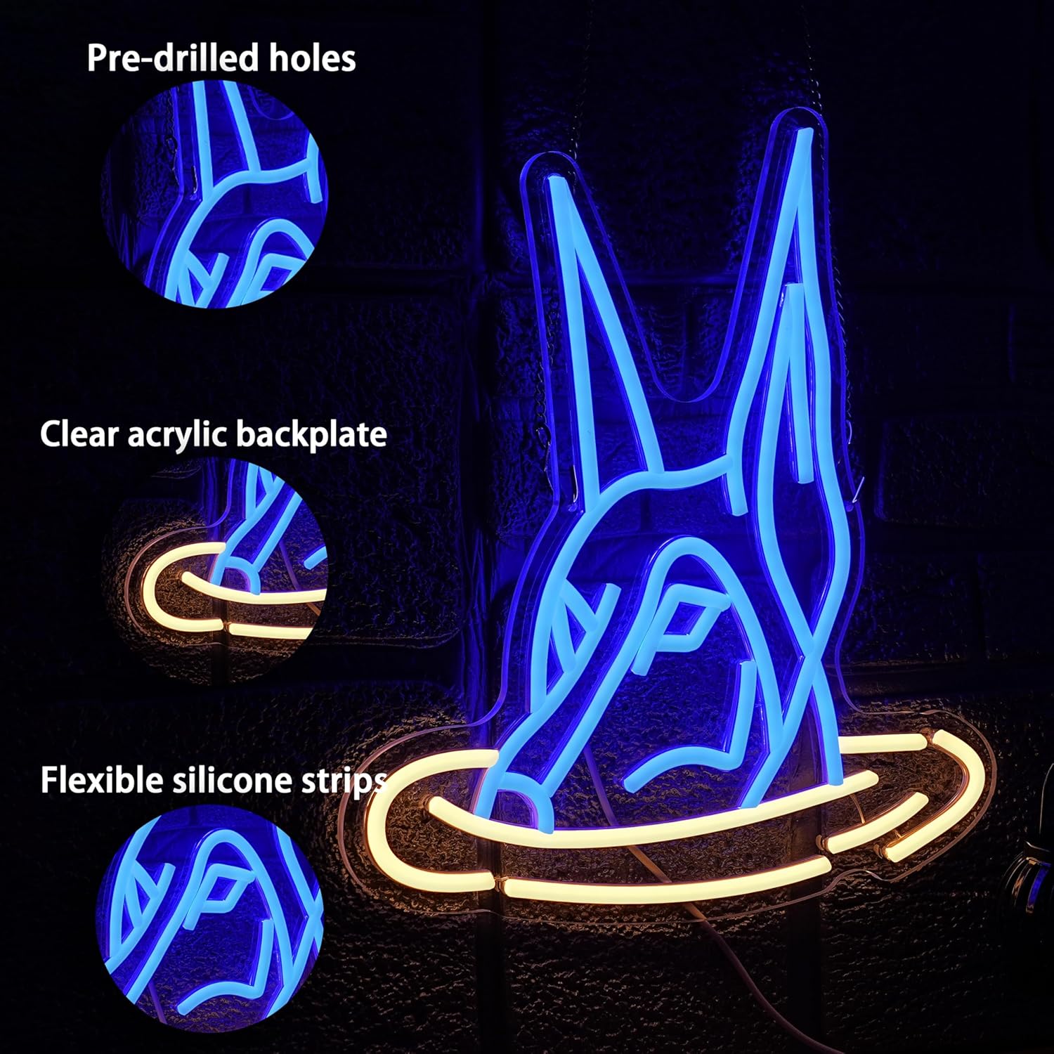 Doberman Dog Neon Sign Art Wal - Neon Sign Party ulasan dan harga