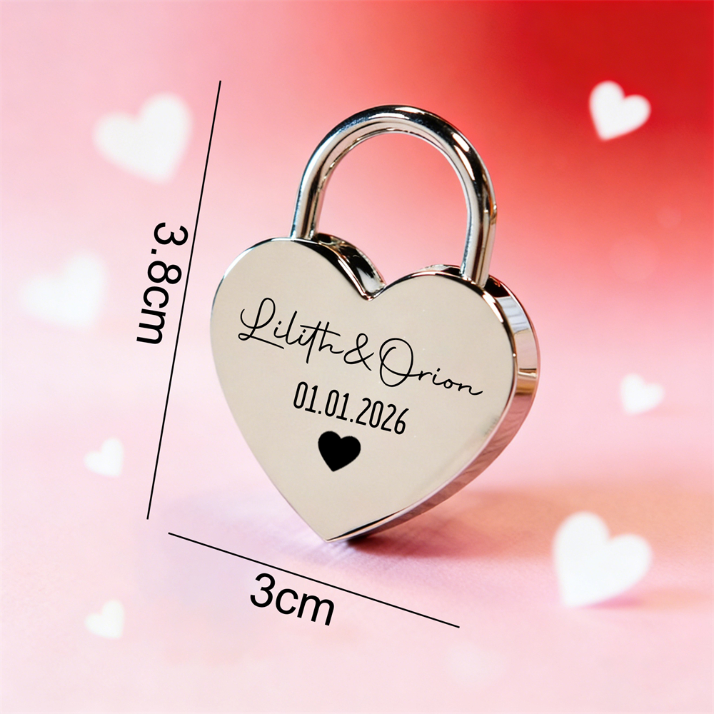 Custom Name Heart-Shaped Padlo - Event Party ulasan dan harga