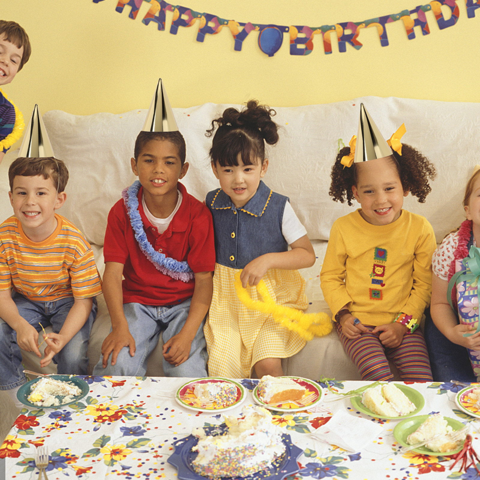 8Pcs Birthday Party Hats Gold  - Party Hat Cone ulasan dan harga