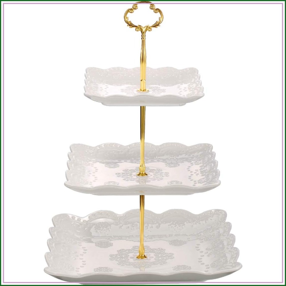 3 Tier Porcelain Cupcake Stand - Cupcake Stand Tier ulasan dan harga