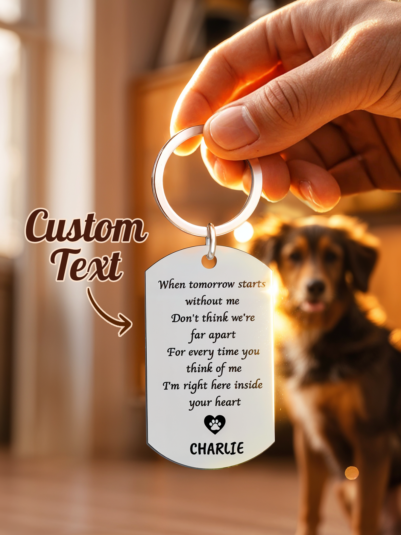 Personalized Pet Photo Keychai - Event Party ulasan dan harga
