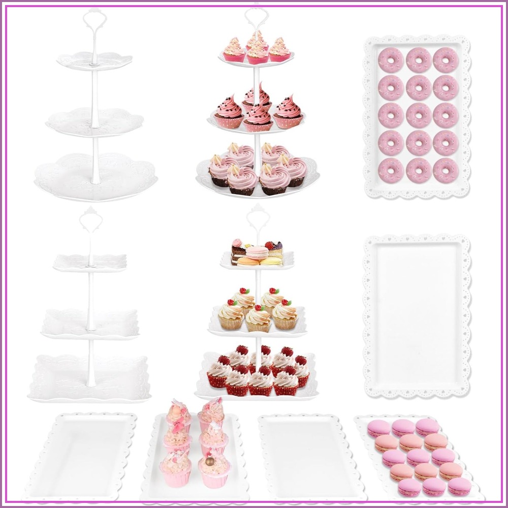 10Pcs Cupcake Stand Set, Desse - Cupcake Stand Tier ulasan dan harga