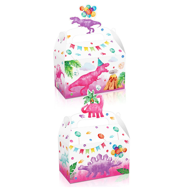 4/24Pcs Pink Dinosaur Candy Bo - Event Party Box ulasan dan harga