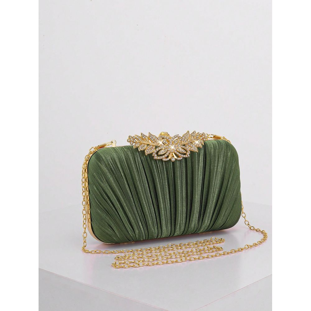 Fashion Rhinestone Decor Flap  - Event Party Box ulasan dan harga