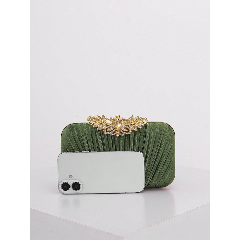 Fashion Rhinestone Decor Flap  - Event Party Box ulasan dan harga