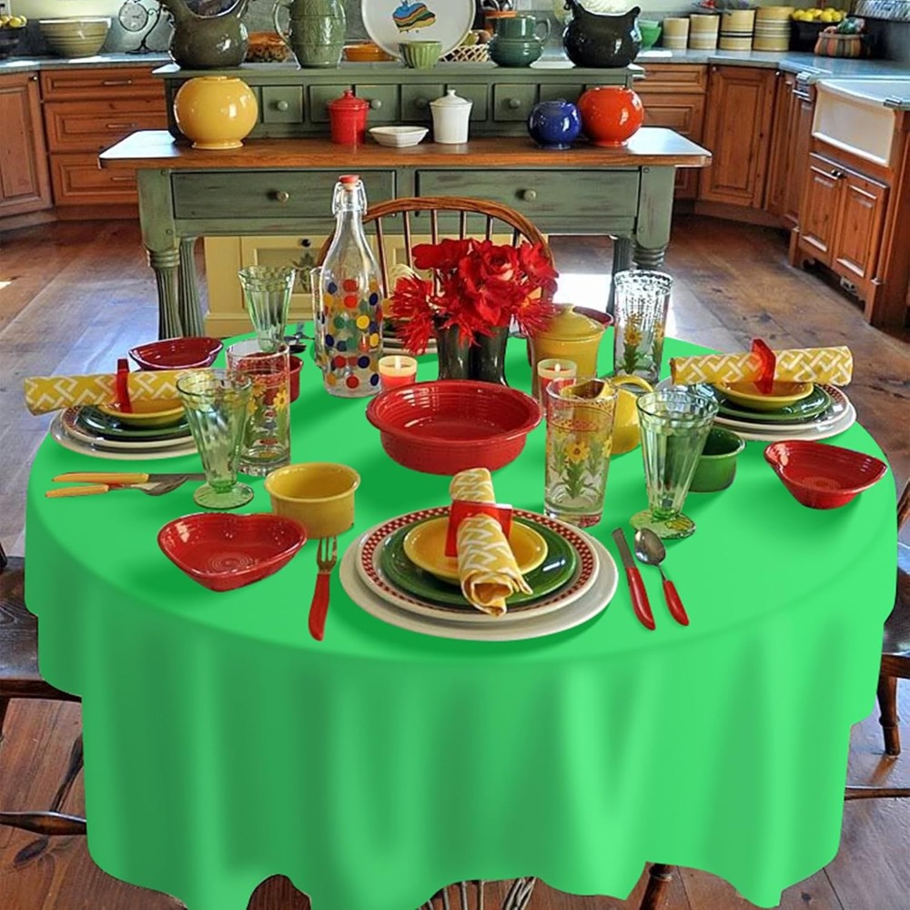 12 Pcs Round Fiesta Tablecloth - Table Cloth Disposable ulasan dan harga
