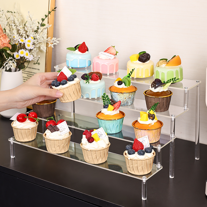 1pc multifunctional acrylic tr - Cupcake Stand Tier ulasan dan harga