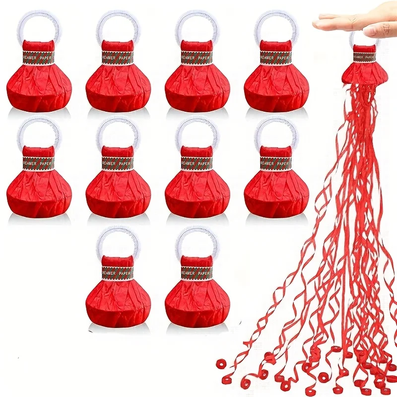 Red Hand Throwing Streamers Co - Confetti Cannon Tube ulasan dan harga