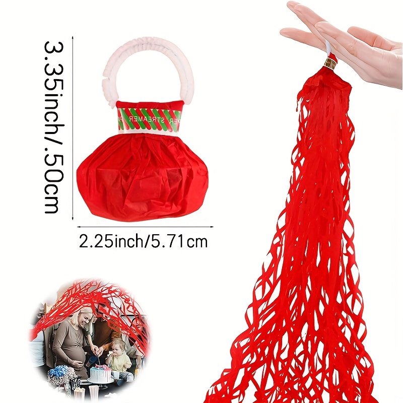 Red Hand Throwing Streamers Co - Confetti Cannon Tube ulasan dan harga