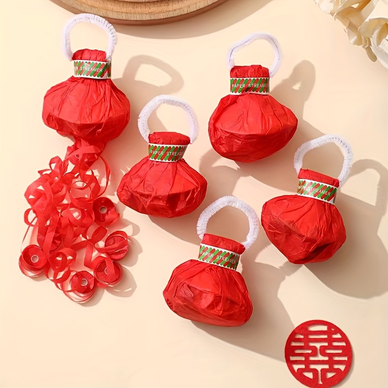 Red Hand Throwing Streamers Co - Confetti Cannon Tube ulasan dan harga