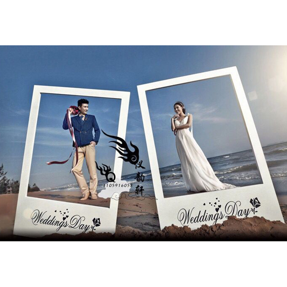 3Pcs Creative Couple Photo Fra - Photo Booth Frame ulasan dan harga