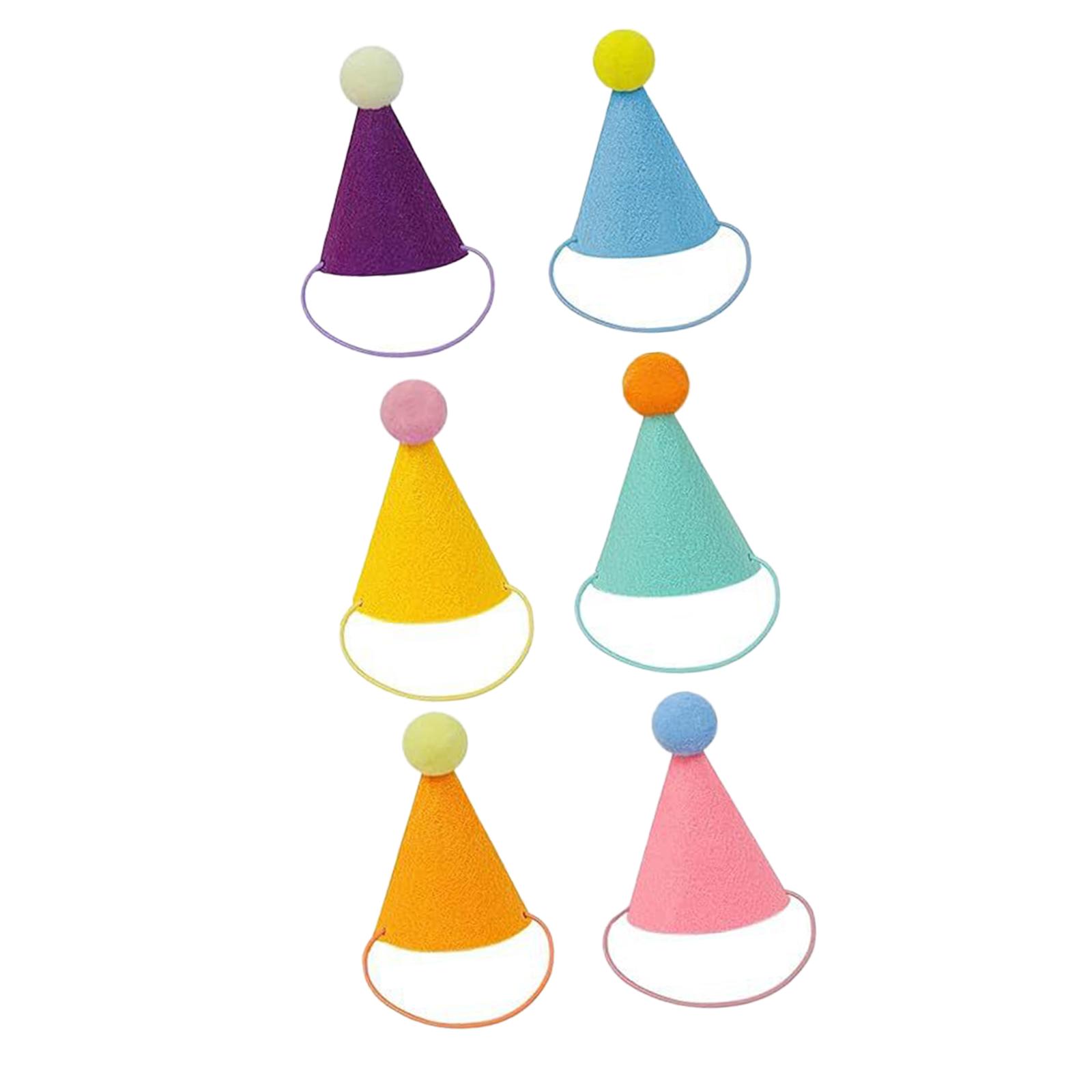 6 Pieces Mini Pet Party Hats M - Party Hat Cone ulasan dan harga