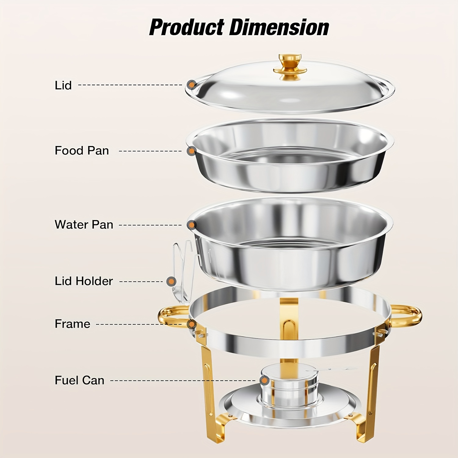 6/9QT Chafing Dishes For Buffe - Event Party ulasan dan harga