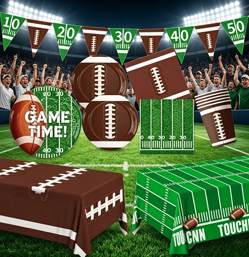 American Football Super Bowl P - Table Cloth Disposable ulasan dan harga